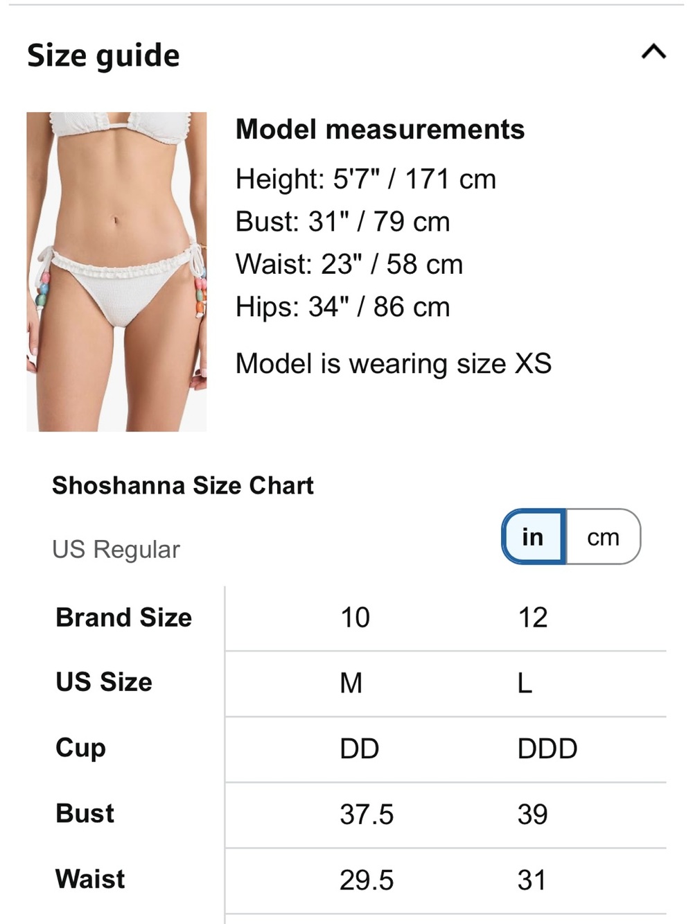 NWT Shoshanna beaded Bikini Top & bottom set white sz xl /Dd 2pc swimwear - Picture 3 of 13